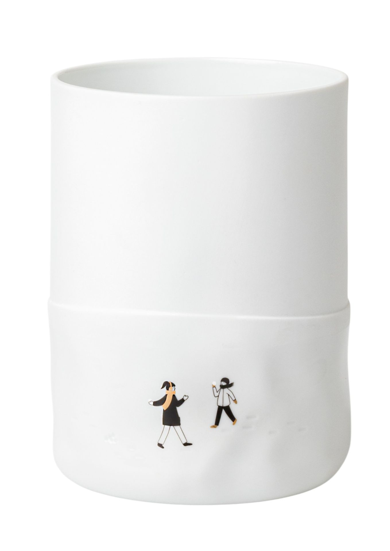 Schneetag Vase Schneeballschlacht Räder 