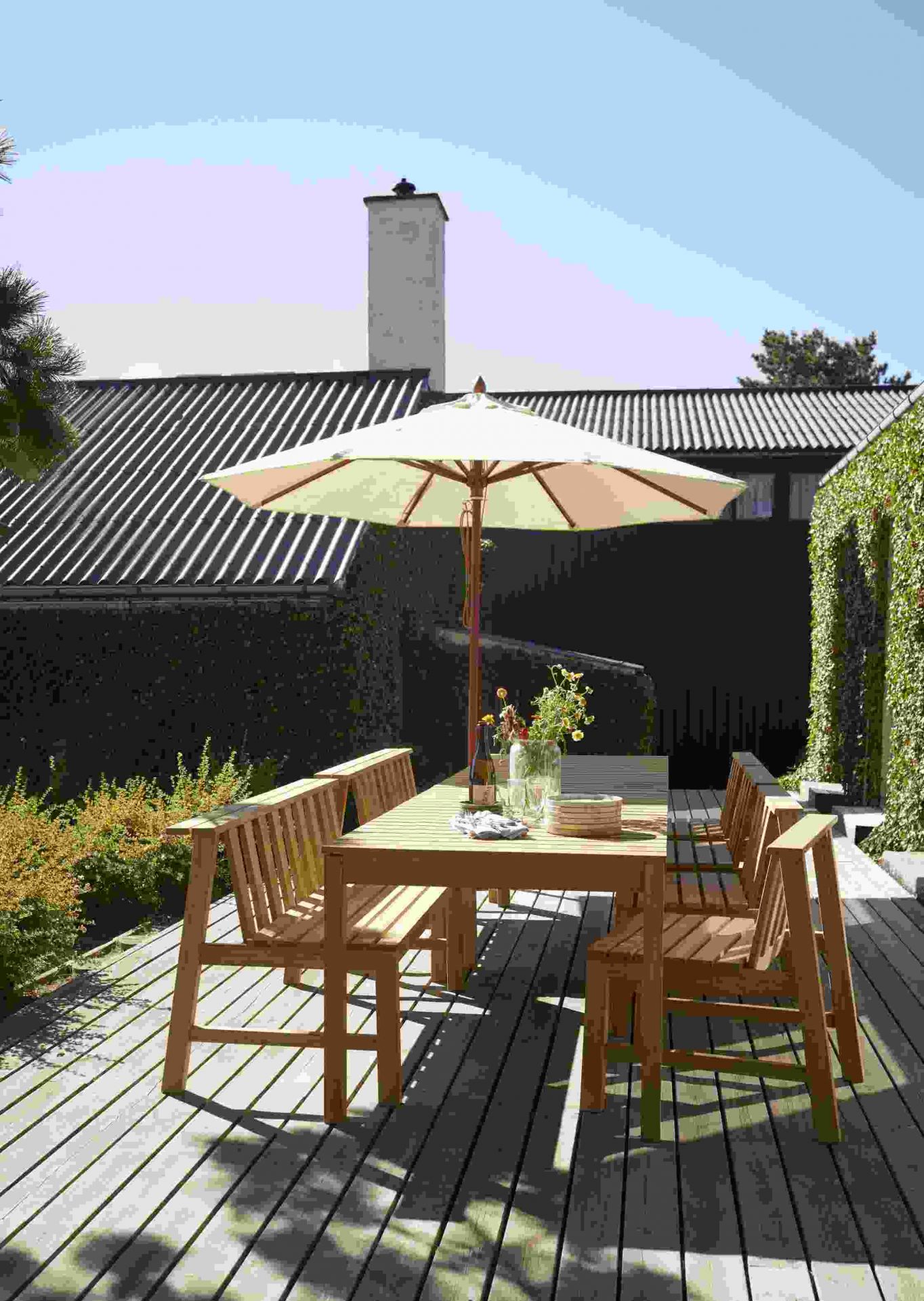 Messina Sonnenschirm Skagerak by Fritz Hansen Ø 210 cm / Off white