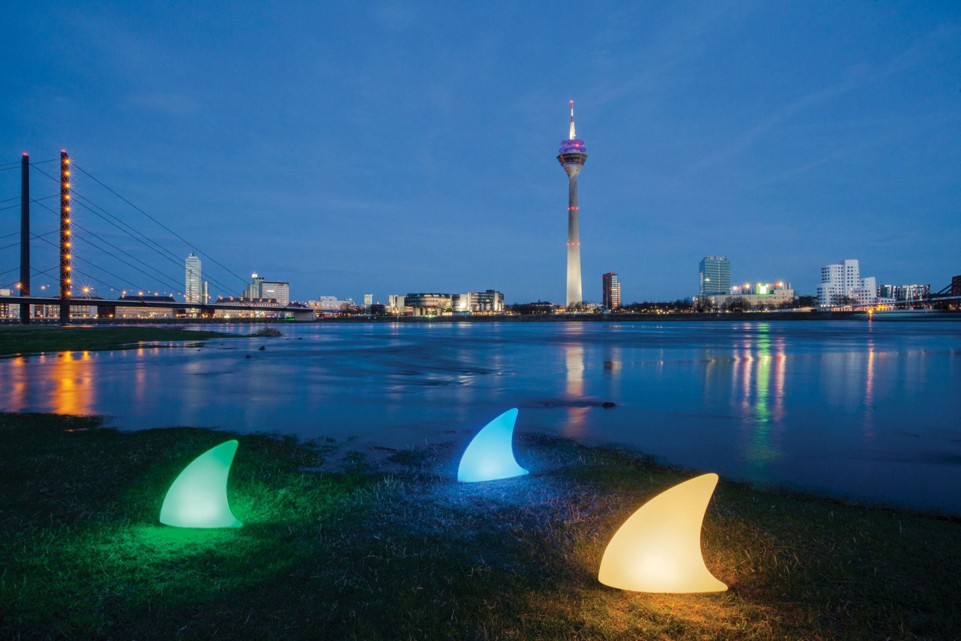 Shark Haifischflosse Bodenleuchte Moree