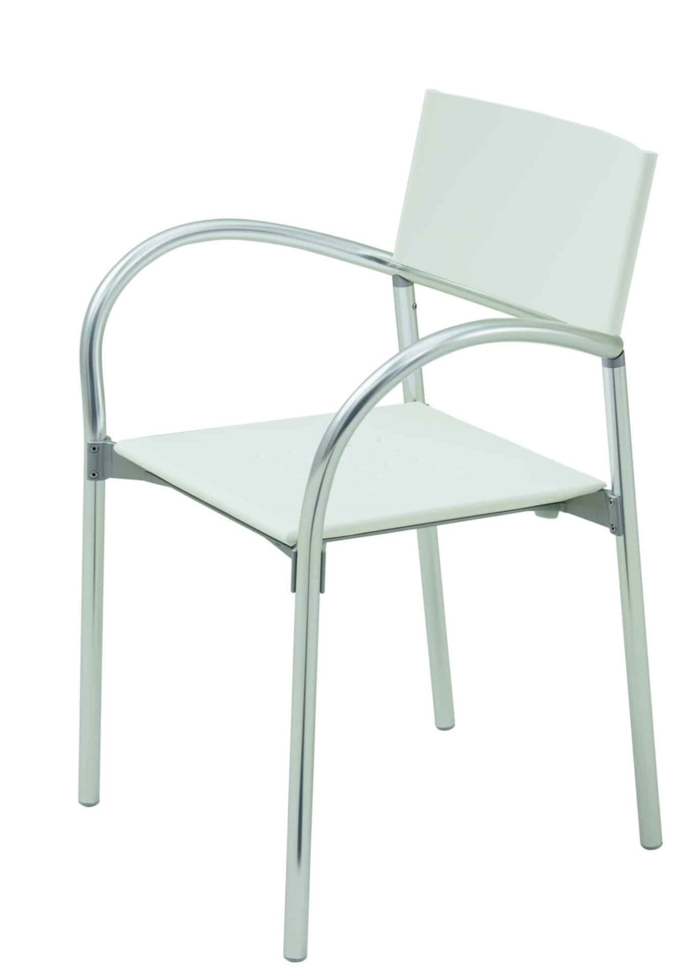 Breeze Stuhl Segis Weiss Aluminium matt