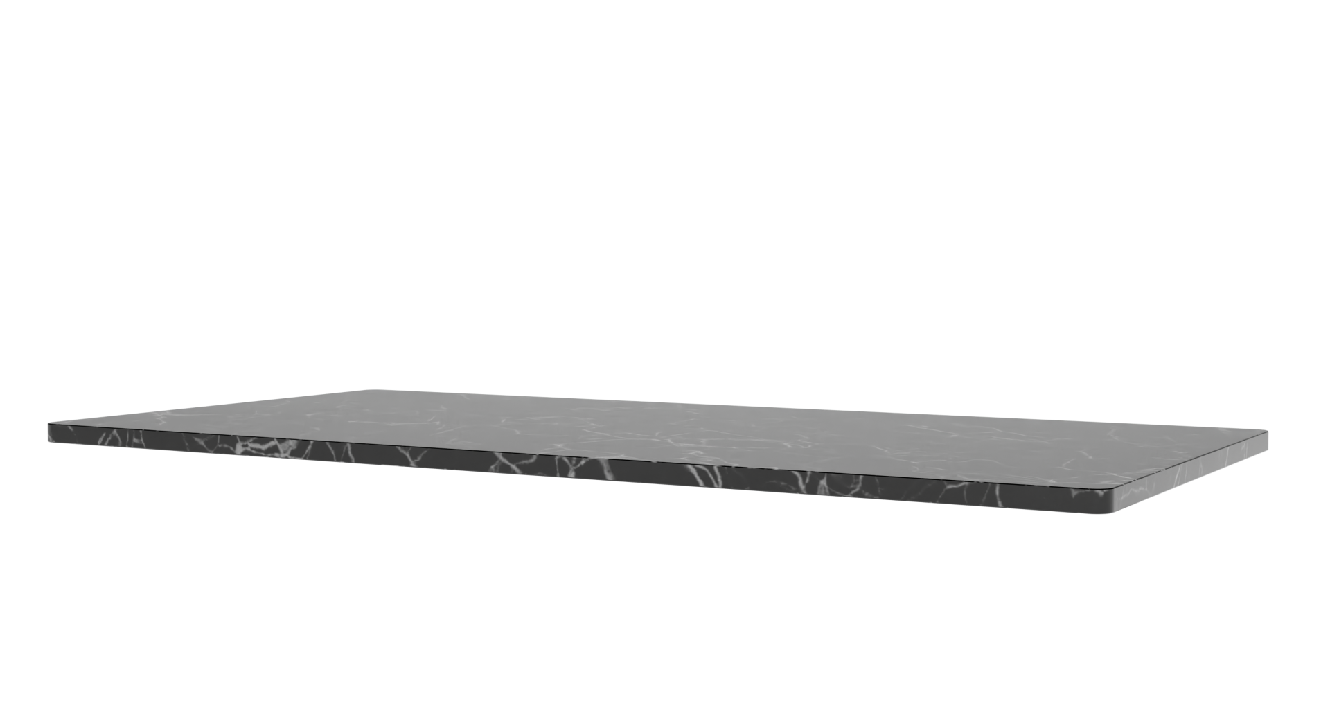 Panton Wire Abdeckplatte B 70 cm von Montana in dunkler Marmoroptik für Regalsystem.