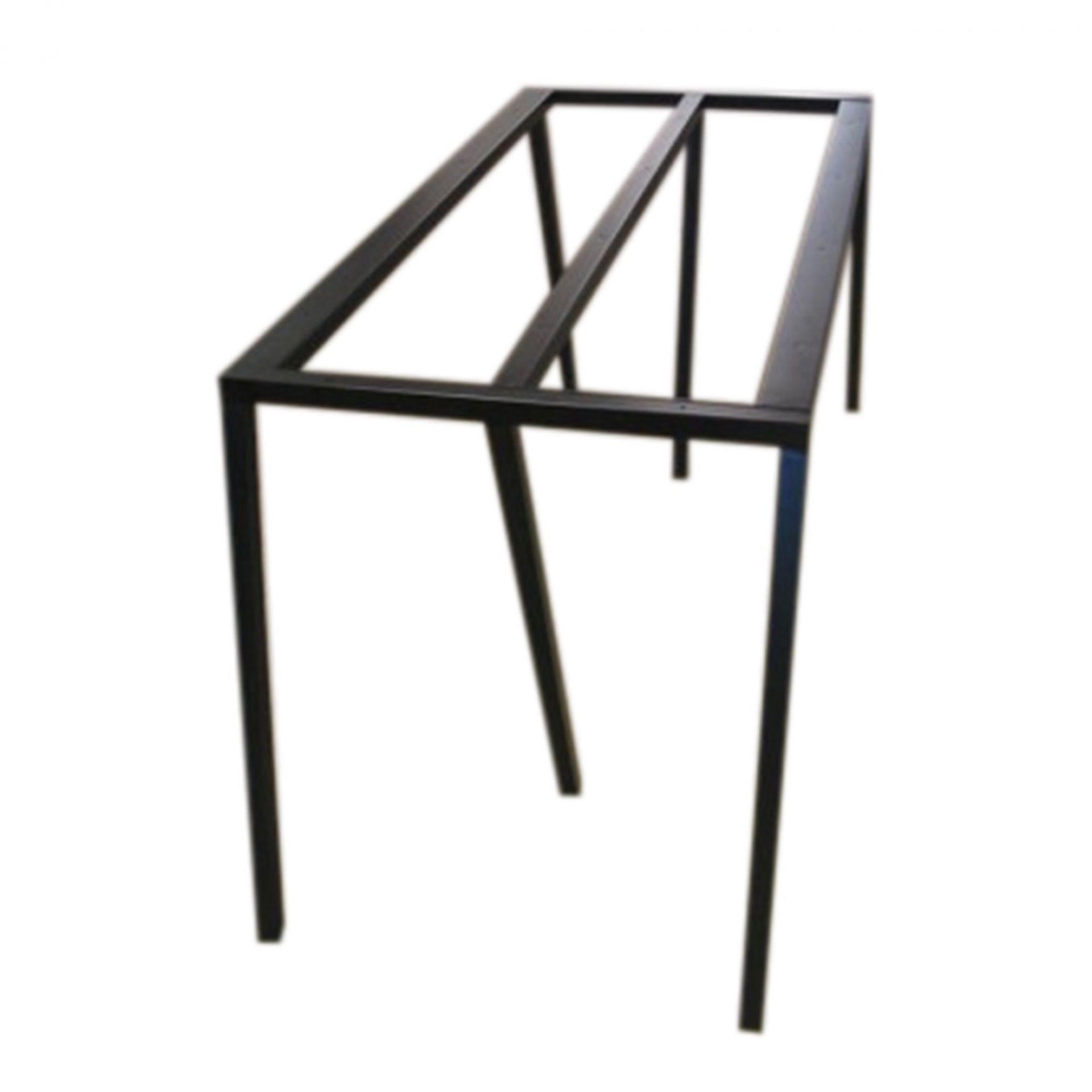 Schwarzes Loop Stand Tischgestell von Hay, minimalistisches Design für Esstische und Schreibtische.