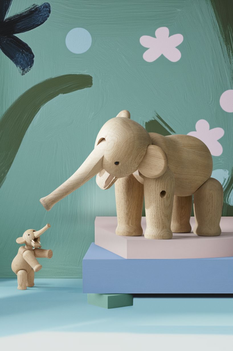 Elefant gross Eiche Kay Bojesen