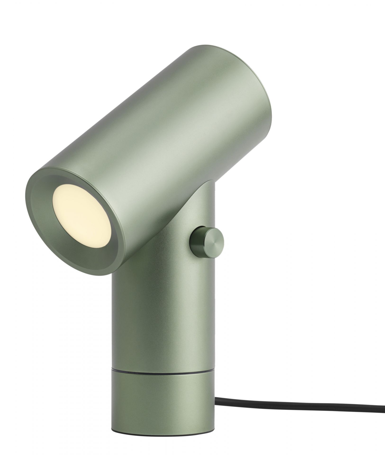 Grüne Beam Lamp Tischleuchte von Muuto, moderne Schreibtischlampe mit verstellbarem Leuchtenkopf.