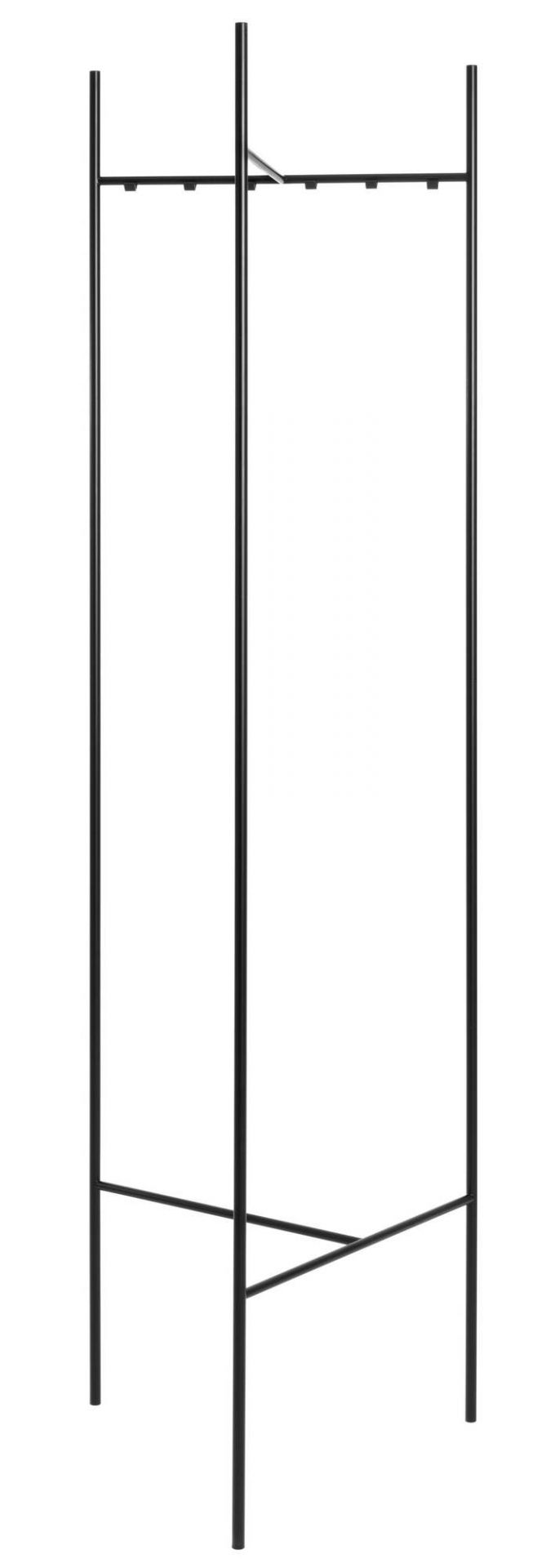 Schwarzer Sketch Garderobenständer von Schönbuch, minimalistisches Design mit klaren Linien für Flur und Diele.