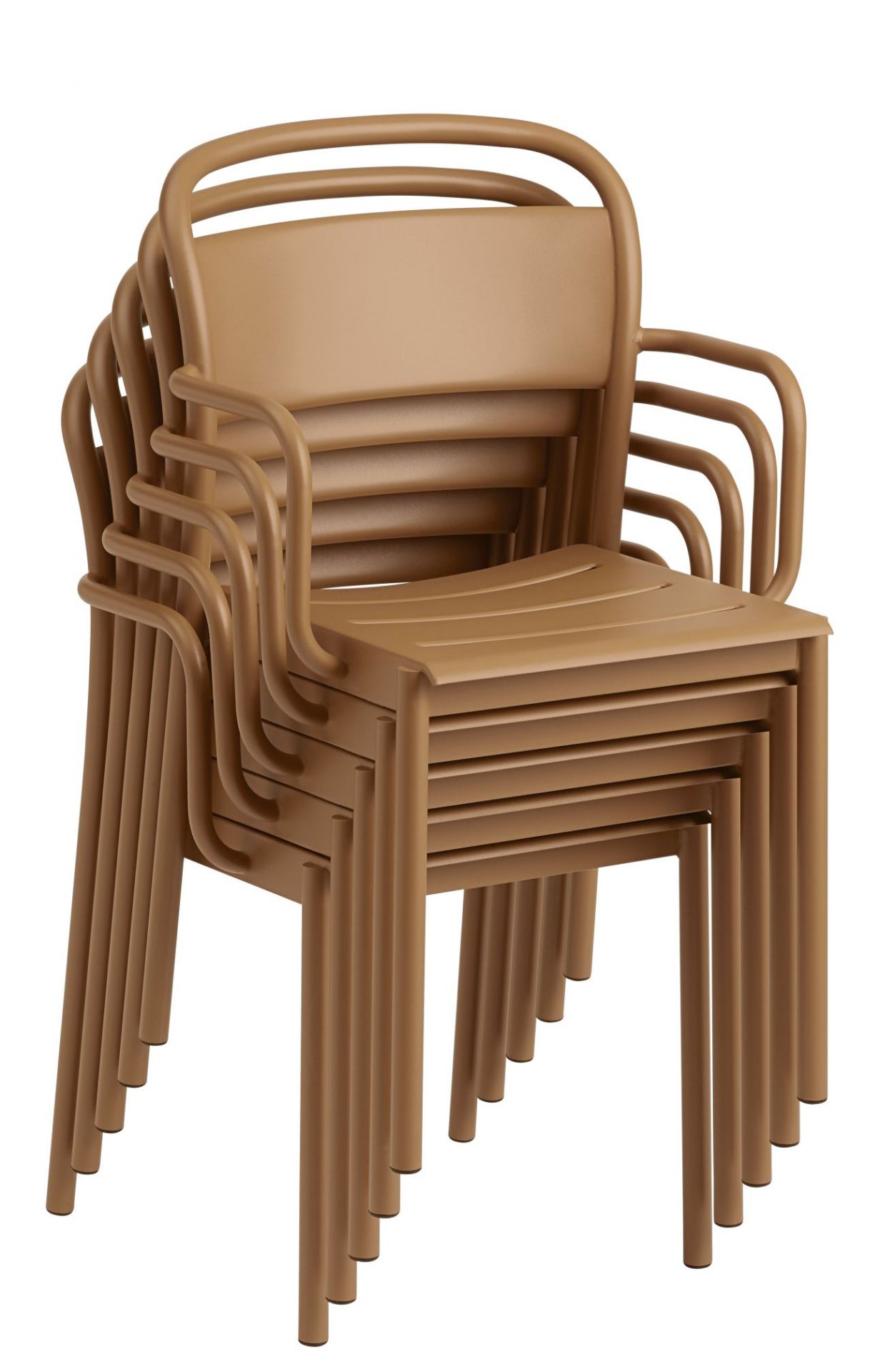 Linear Steel Armchair Outdoor Armlehnenstuhl Muuto  Grau