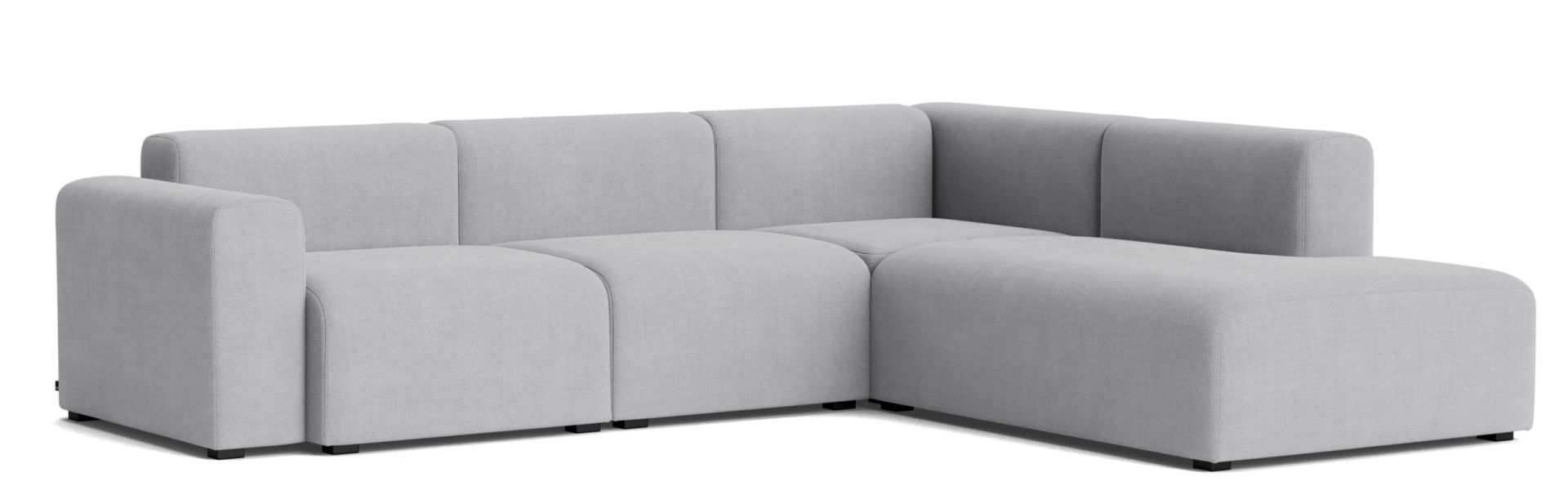 Helles Hay Mags Sofa Eckkombination mit niedriger Armlehne rechts, modernes Design für Wohnzimmer.