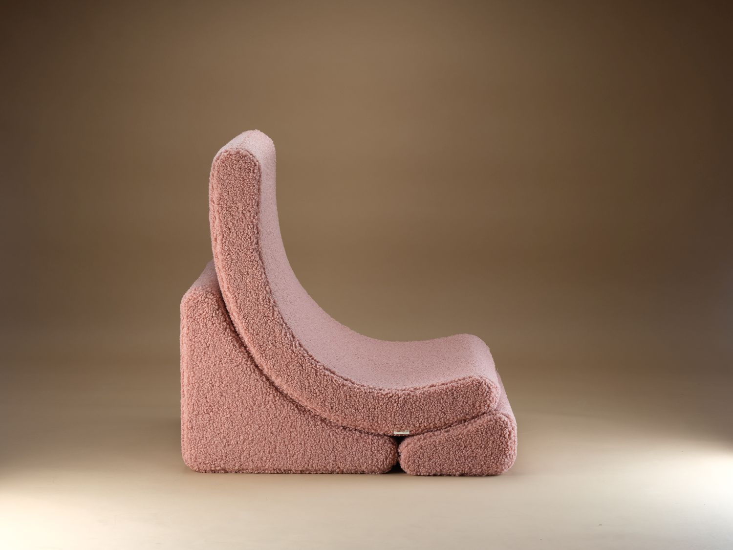 Mond Kindersessel Teddystoff Guave Wigiwama