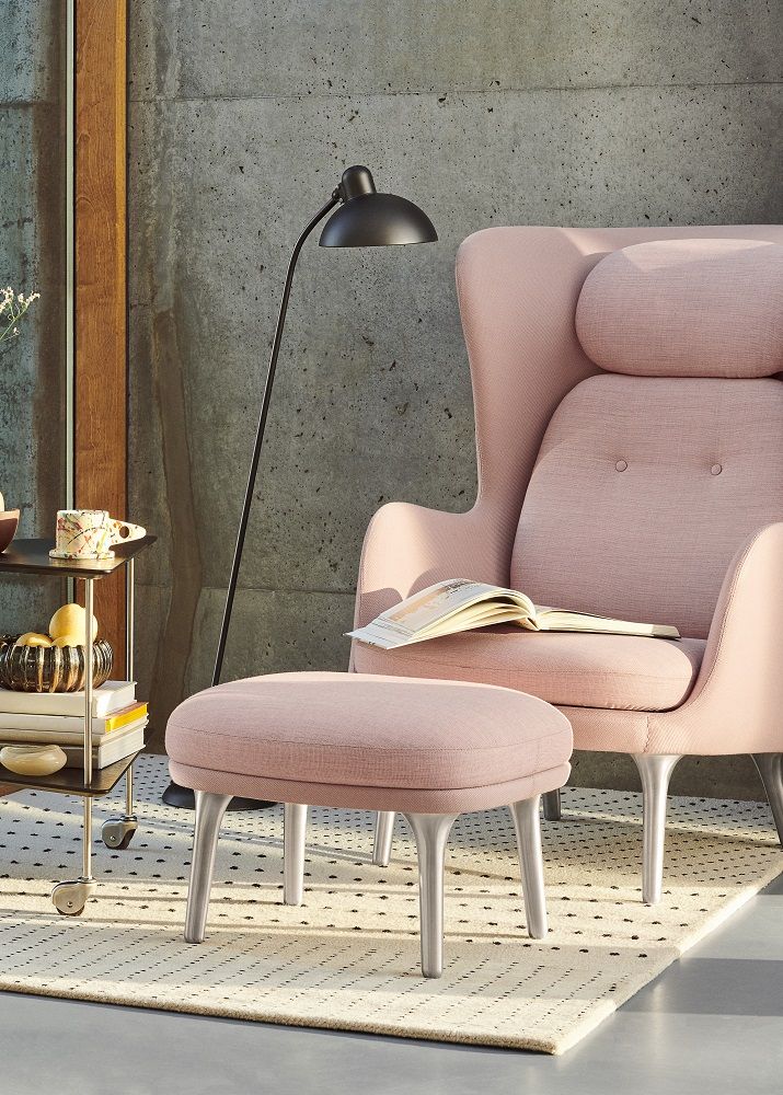 JH11 / JH12 Fußhocker für Ro Sessel Fritz Hansen