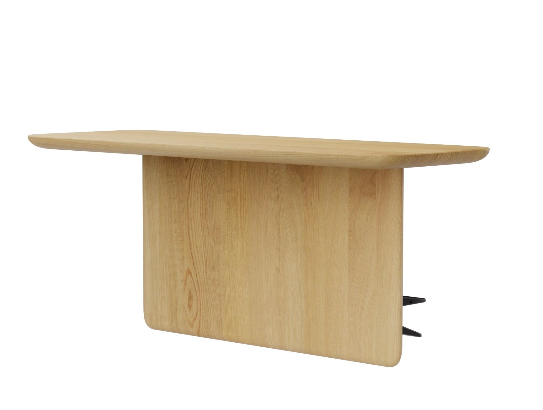 Vitra Anagram Anstecktisch aus hellem Holz, 30 x 90 cm, modernes Design.
