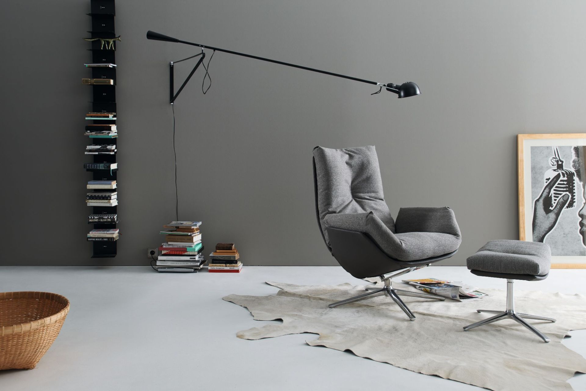 Cordia Lounge Sessel mit Hocker Vorzugskombination 286 Cor QUICK SHIP