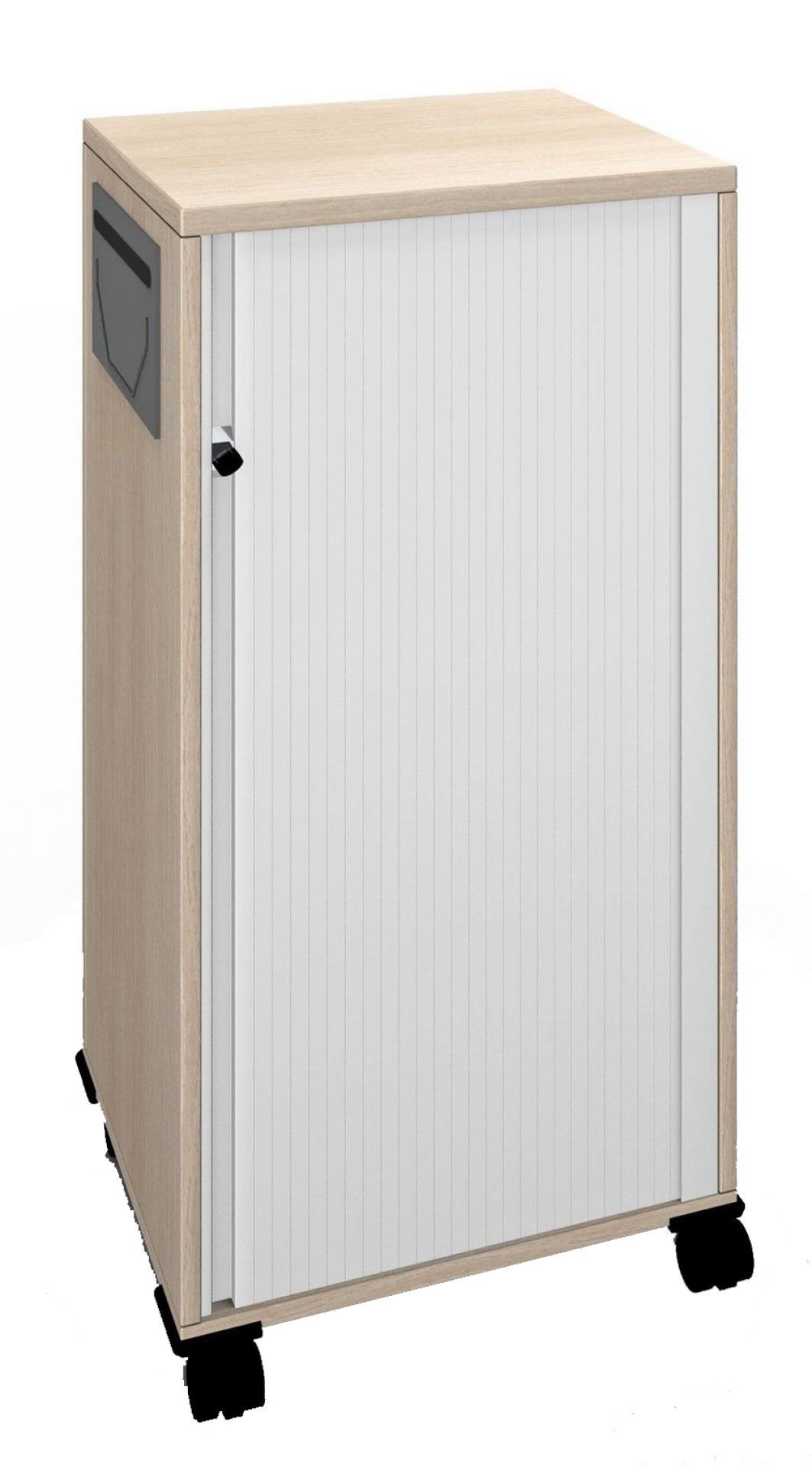 Palmberg Orga Plus Mobilcontainer mit Rollen und Rollladentür, Büromöbel für mehr Stauraum.