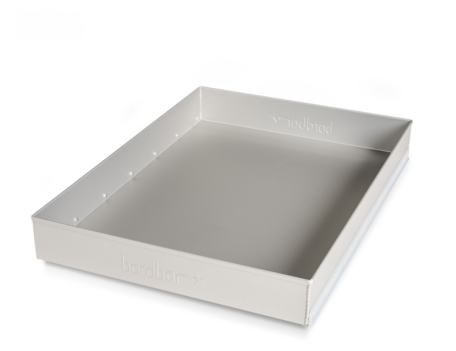 Bordbar Zubehör: Leere, silberne Metallschale für Wellness Equipment Set, ideal zur Aufbewahrung und Organisation.