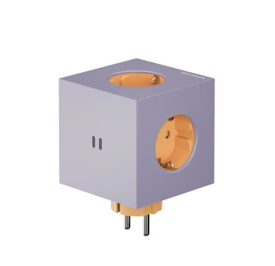 Square 2 - Avolt x Bauhaus Archiv Steckdosenwürfel limitierte Edition Lavender Glow dfp Design