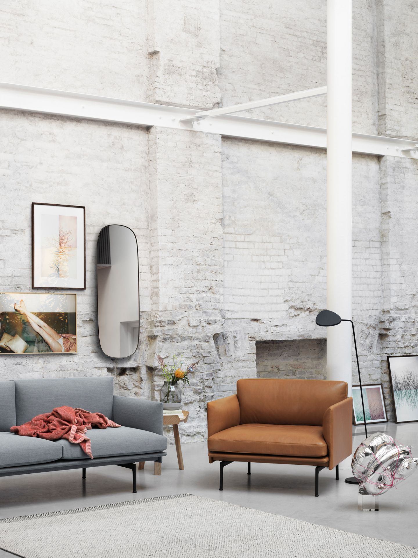 Around Coffee Table Large Couchtisch Eiche Muuto