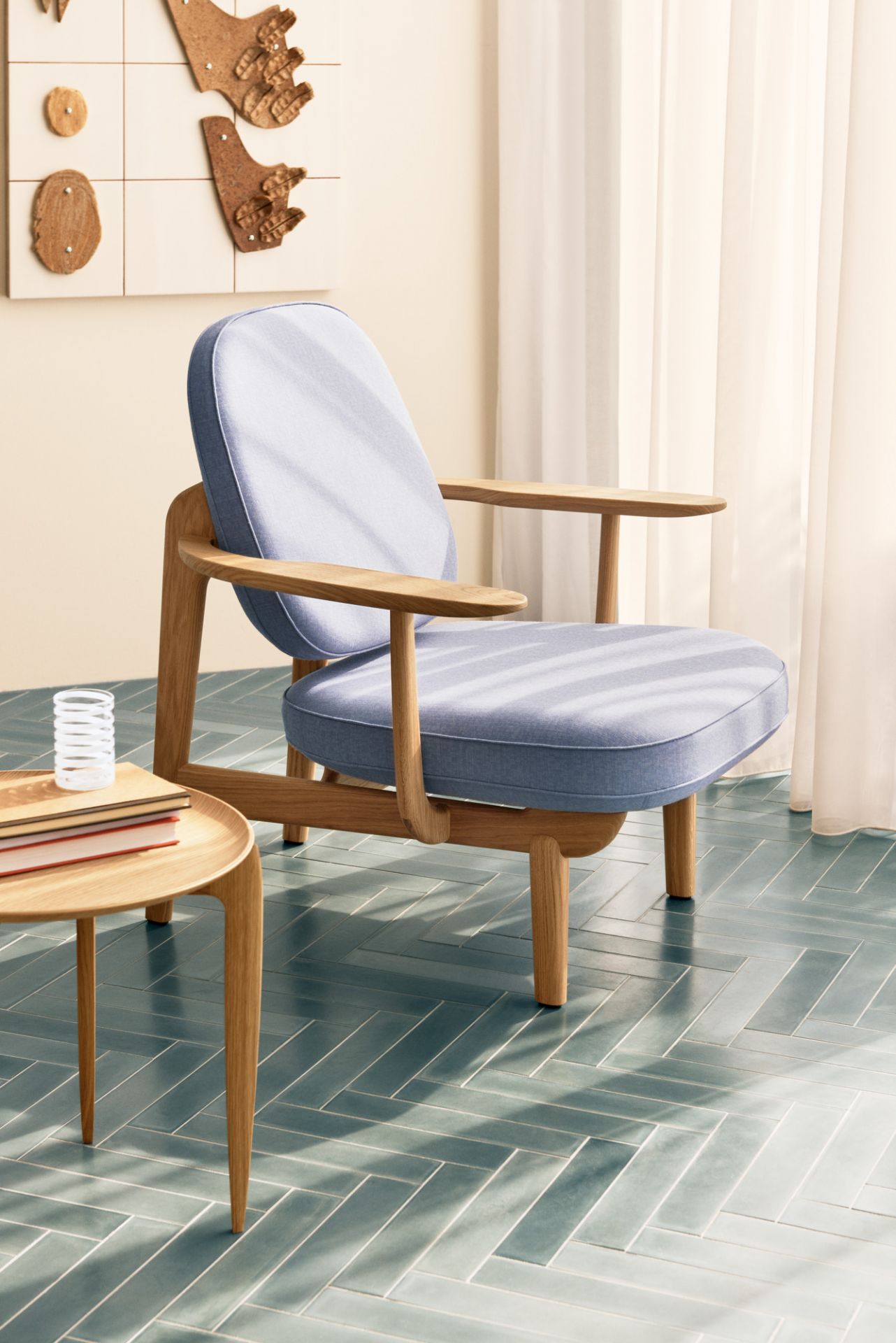 Fred Loungesessel Eiche klar lackiert Fritz Hansen