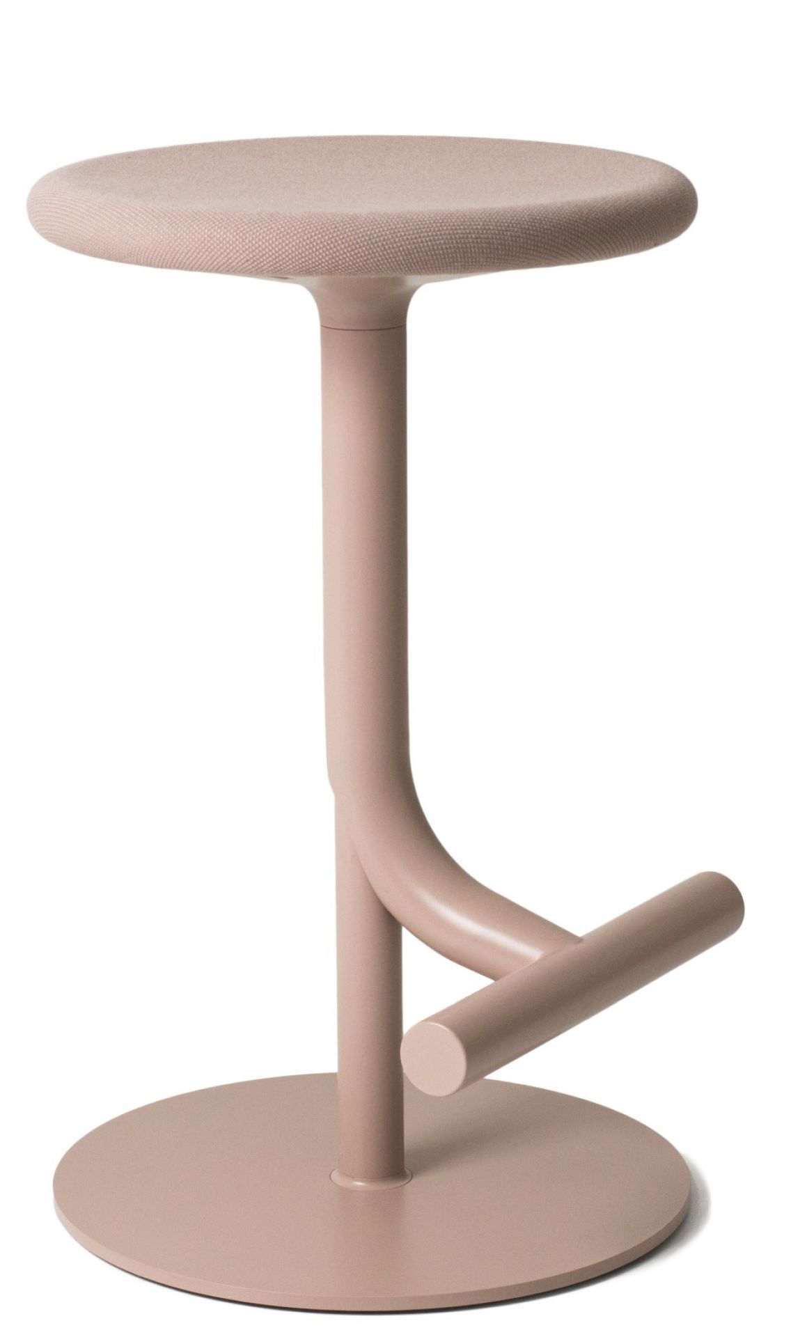 Beiger Tibu Stool Hocker von Magis mit Fußstütze und rundem Sitz für moderne Einrichtung.