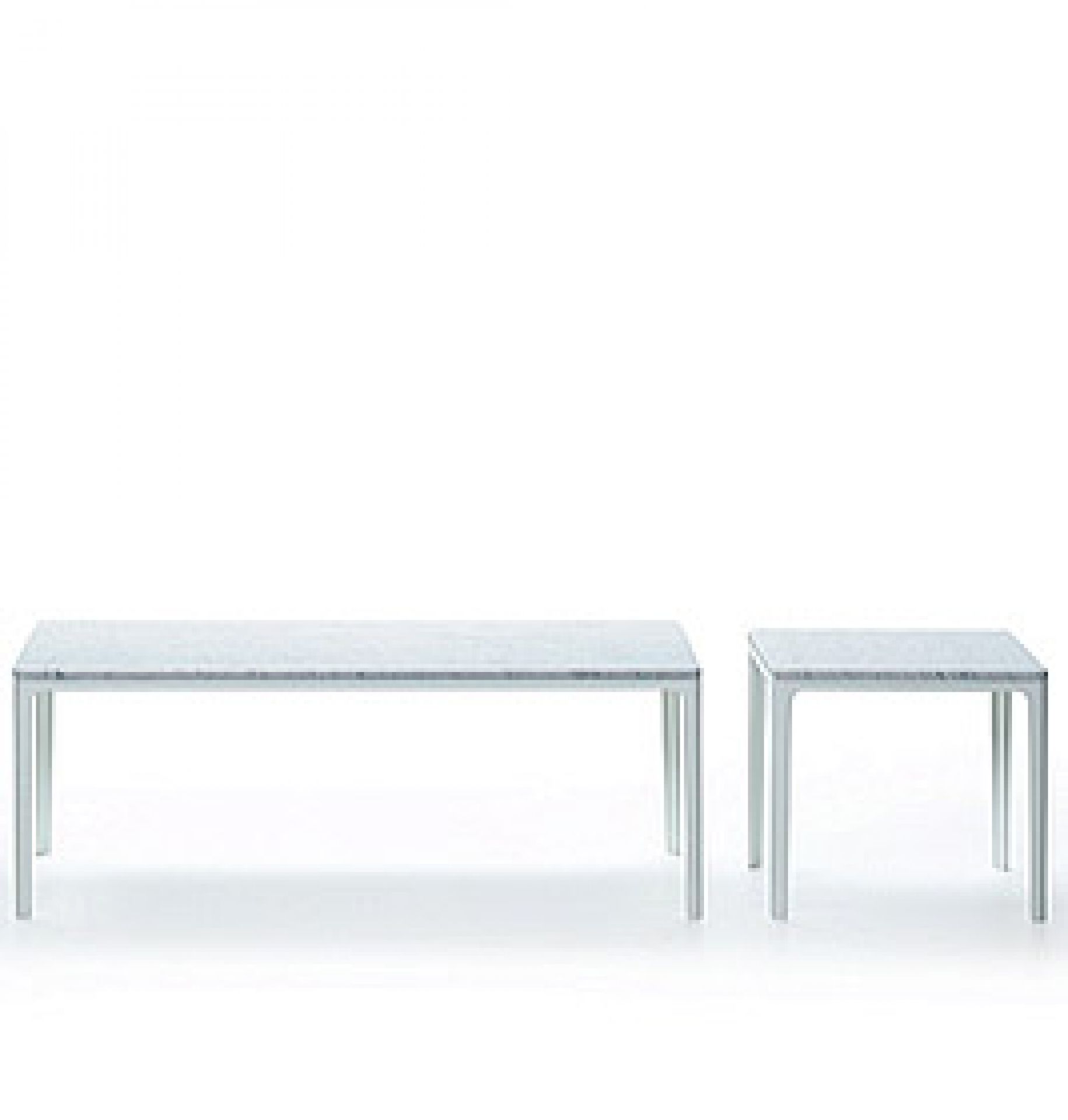 Plate Coffee Table mit Marmorplatte von Vitra, modernes Design für Wohnzimmer.