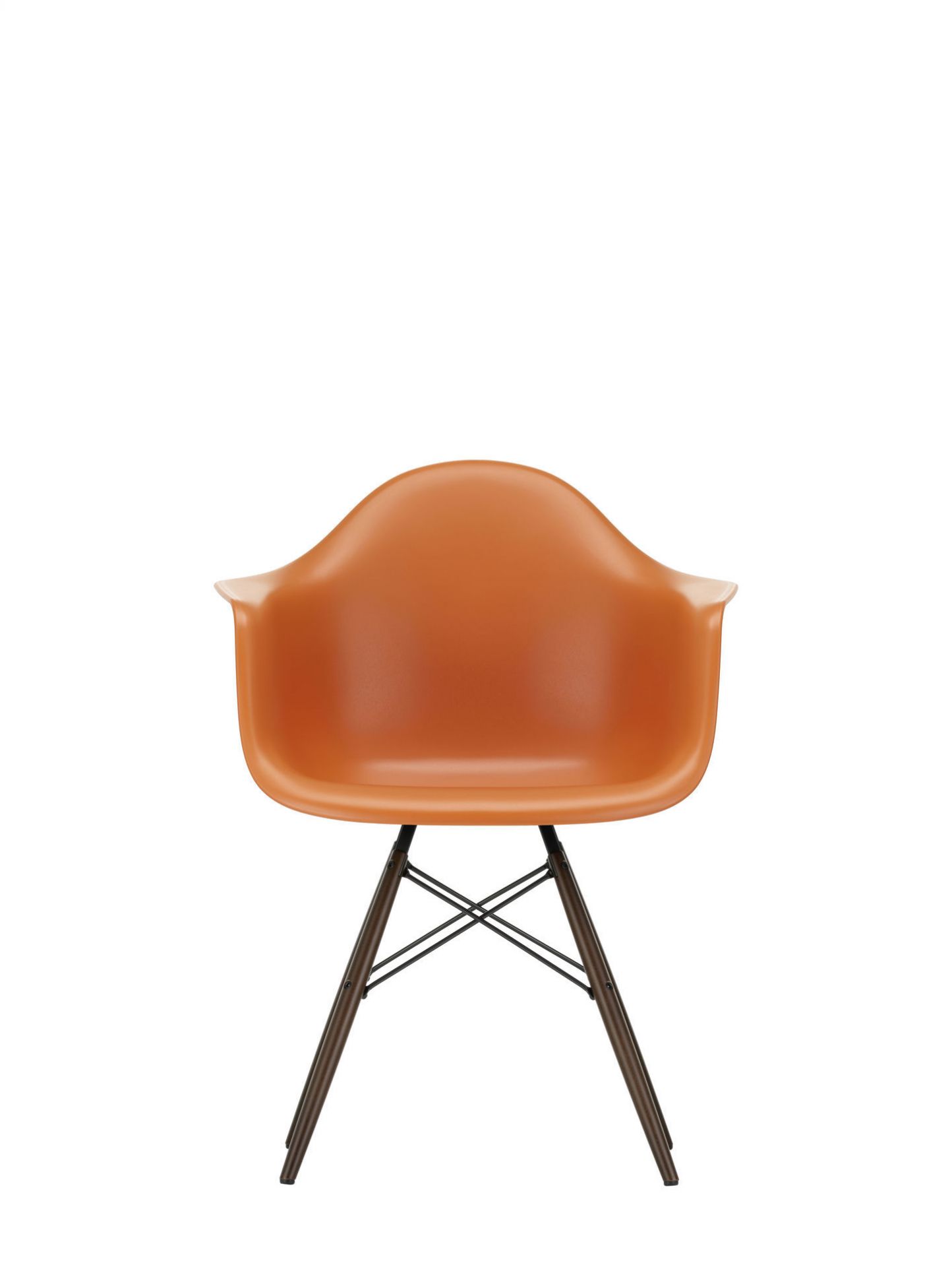 Eames Plastic Arm Chair DAW Stuhl Vitra Ahorn dunkel - Forest