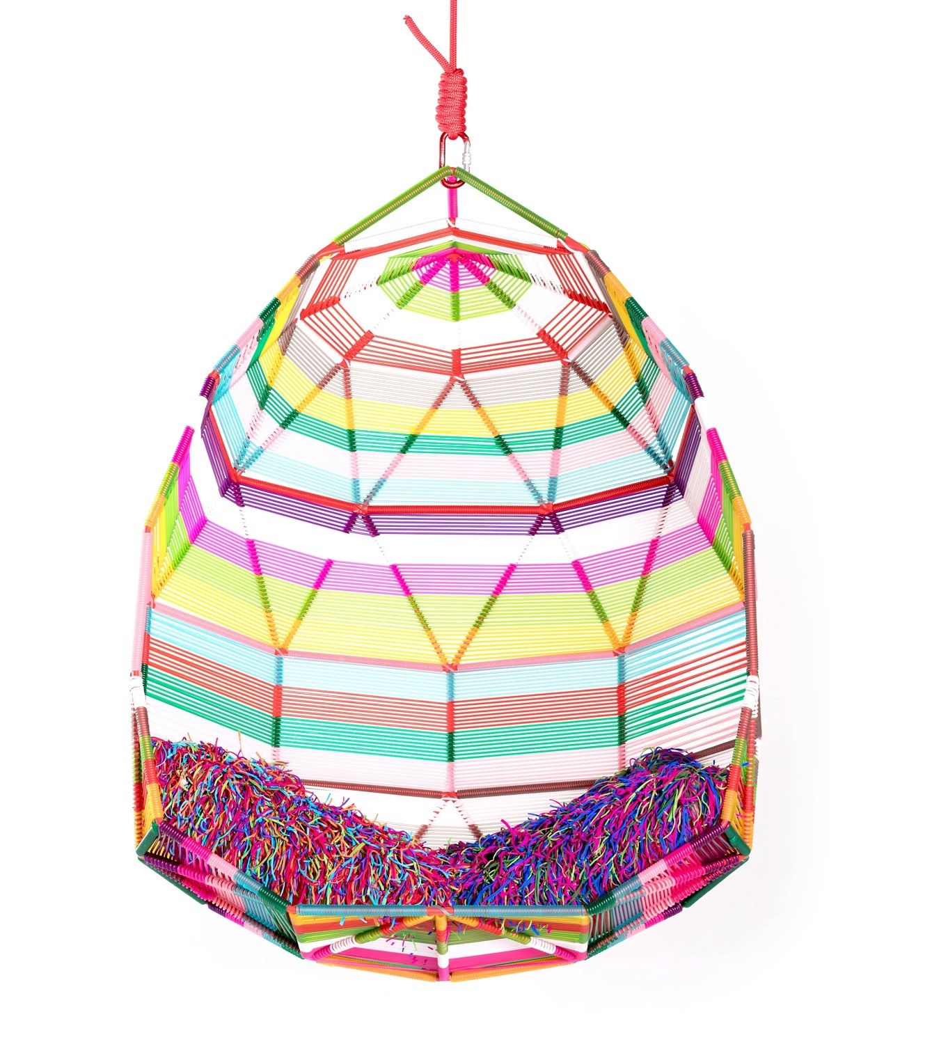 Tropicalia Cocoon Schwingsessel Multicolor mit 5 Kissen Moroso