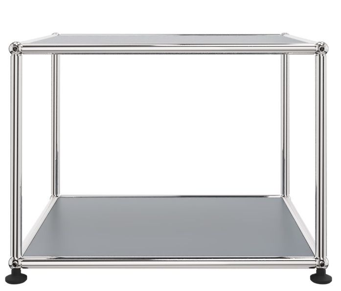 USM Haller Beistellmöbel offen schmal Mittelgrau 