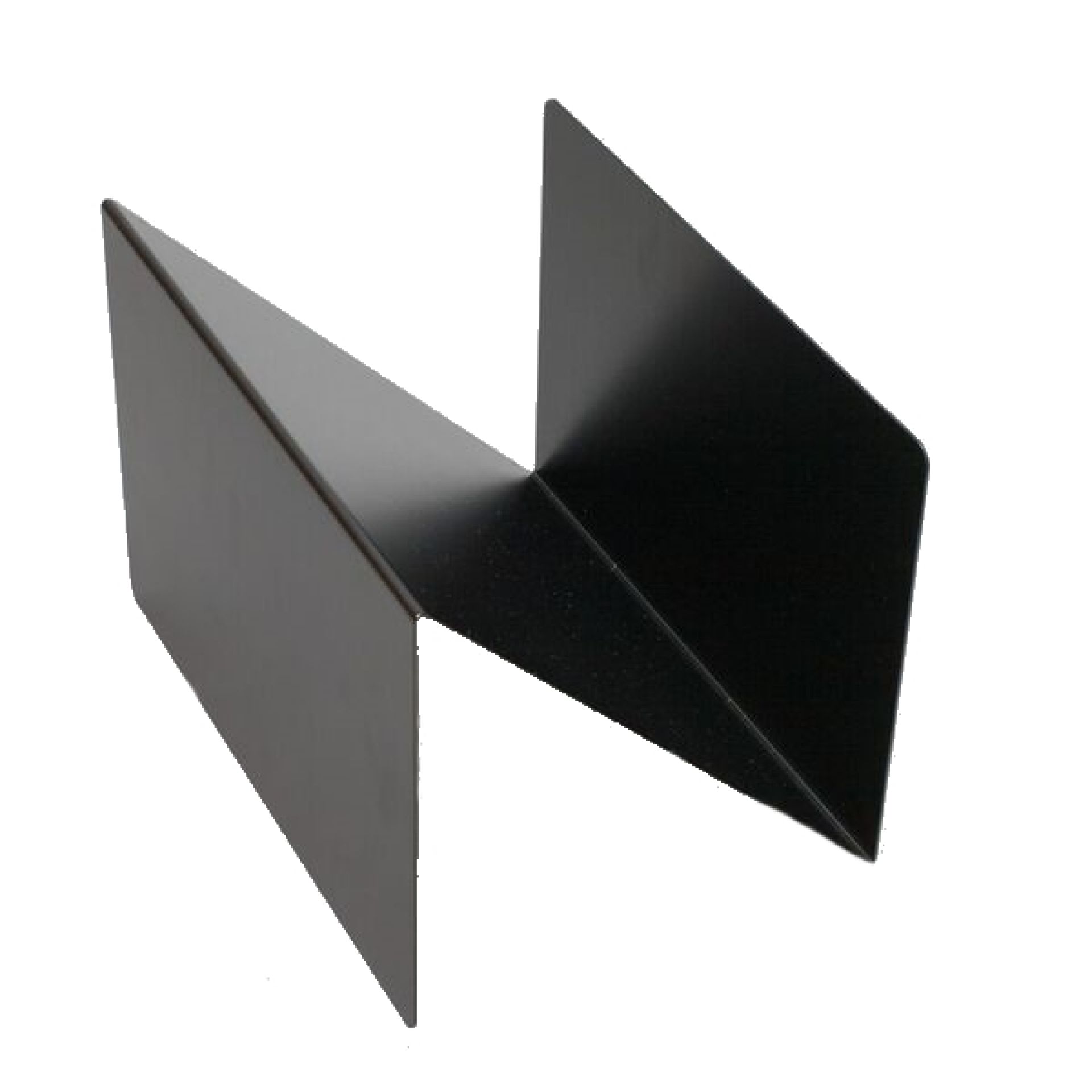 Schwarzer ZS01 M Zeitungsständer Stadie aus Metall, modernes Design für Wohnzimmer und Büro.