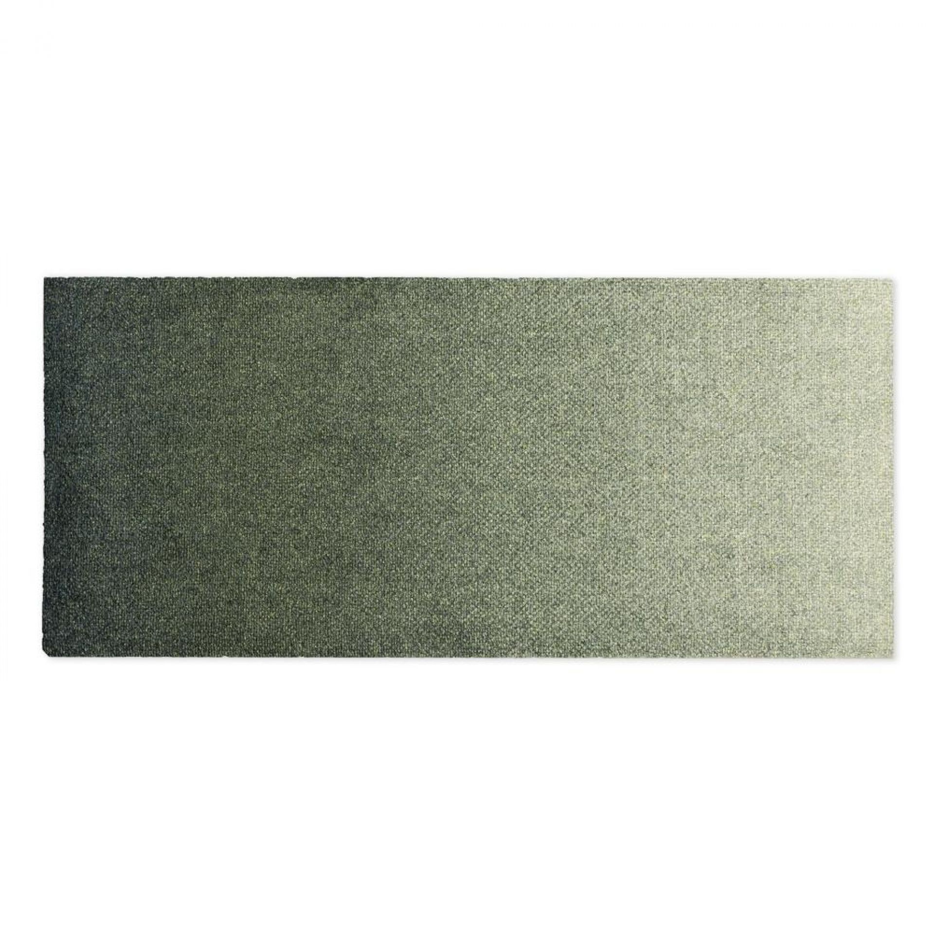 Dis Heymat Ocean 100 Fußmatte für Innen und Außen, Farbverlauf von Dunkelgrün zu Hellgrün.