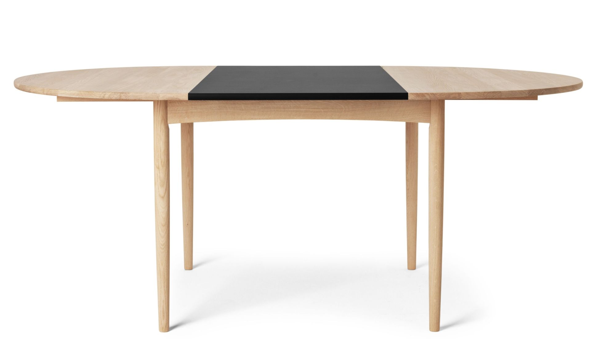 BM0121 Esstisch von Borge Mogensen für Carl Hansen & Søn, Eiche geseift, MDF schwarz.