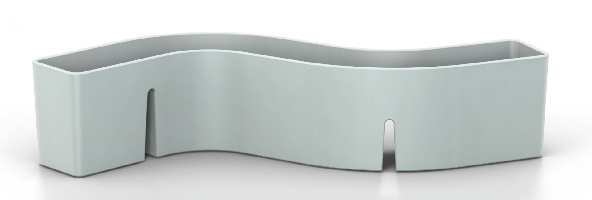 Heller S-Tidy Stiftehalter von Vitra, wellenförmiges Design für Büroorganisation und Schreibtischaufbewahrung.