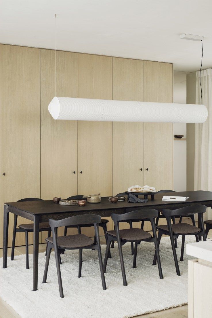 Bok Stuhl Eiche braun / Stoff Warm braun Ethnicraft