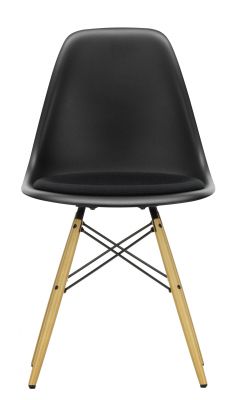 Eames Plastic Side Chair DSW Vitra Ahorn gelblich-Tiefschwarz