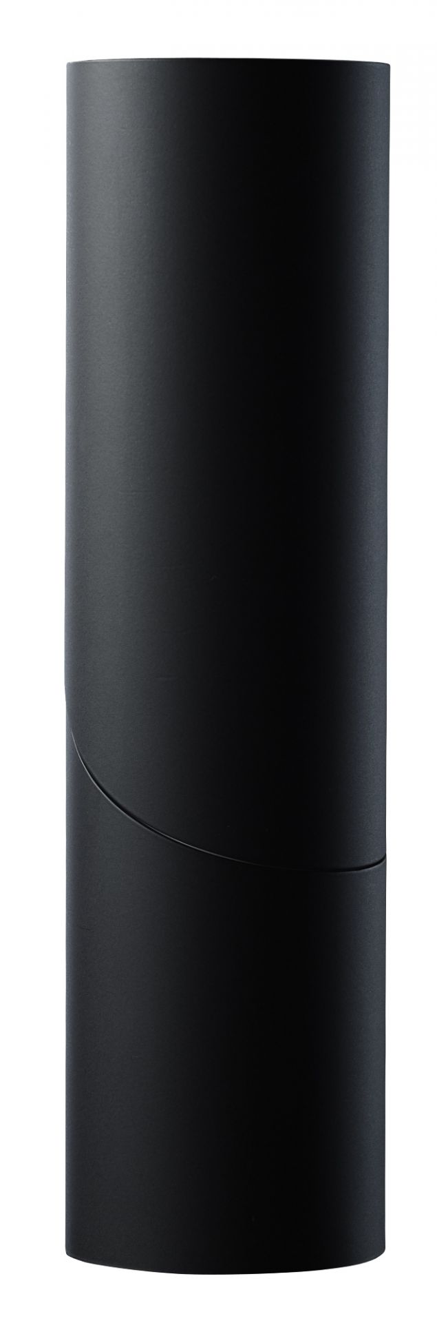 Schwarze Le Klint Tischleuchte Mutatio: Moderne Designlampe mit zylindrischem Lampenschirm für stimmungsvolle Beleuchtung.