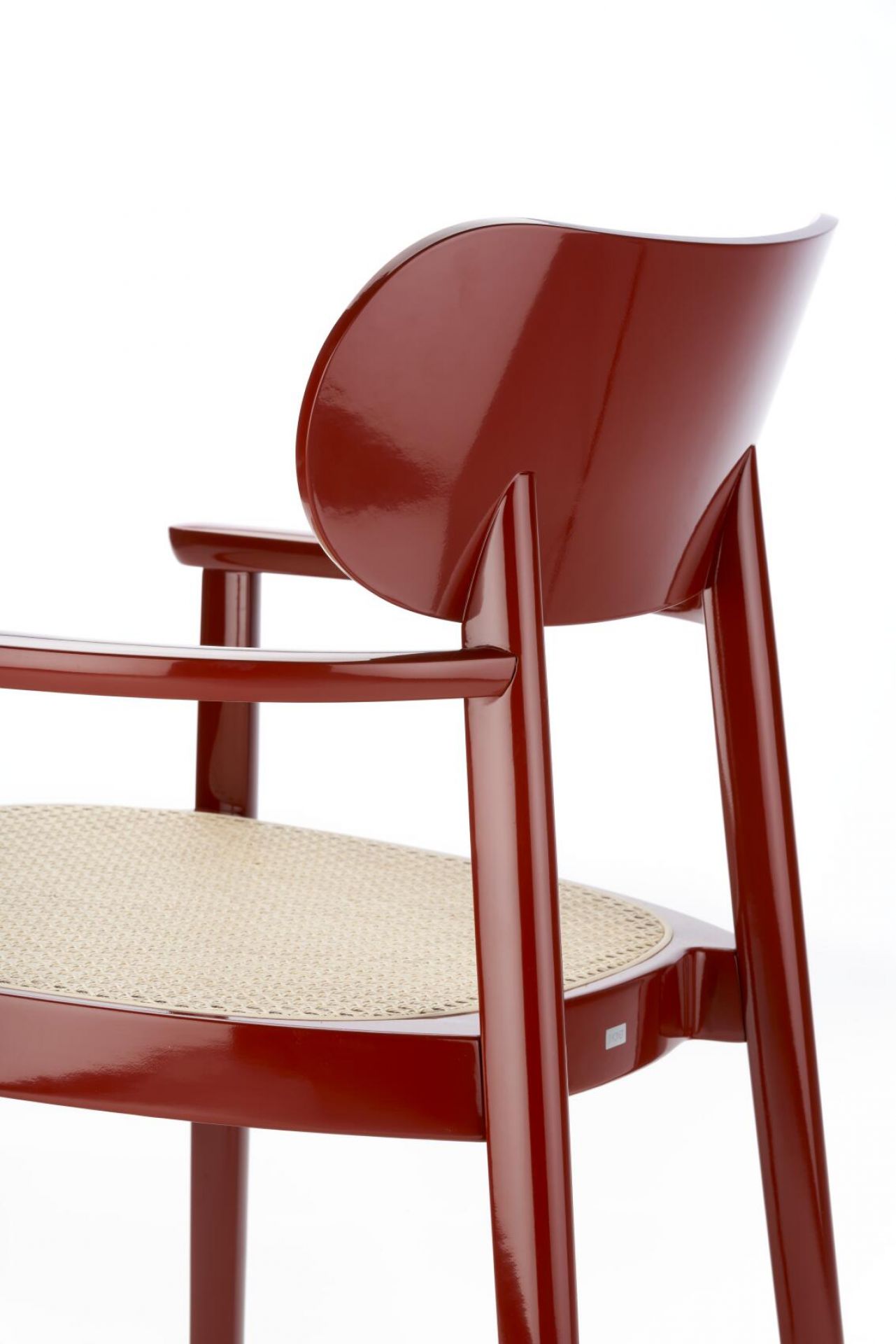 Holzsesessel mit Armlehnen 119 F Hochglanz Thonet