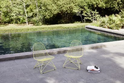 LKR Wire Chair Stuhl ungepolstert Monoton SEA FOAM GREEN Vitra EINZELSTÜCK