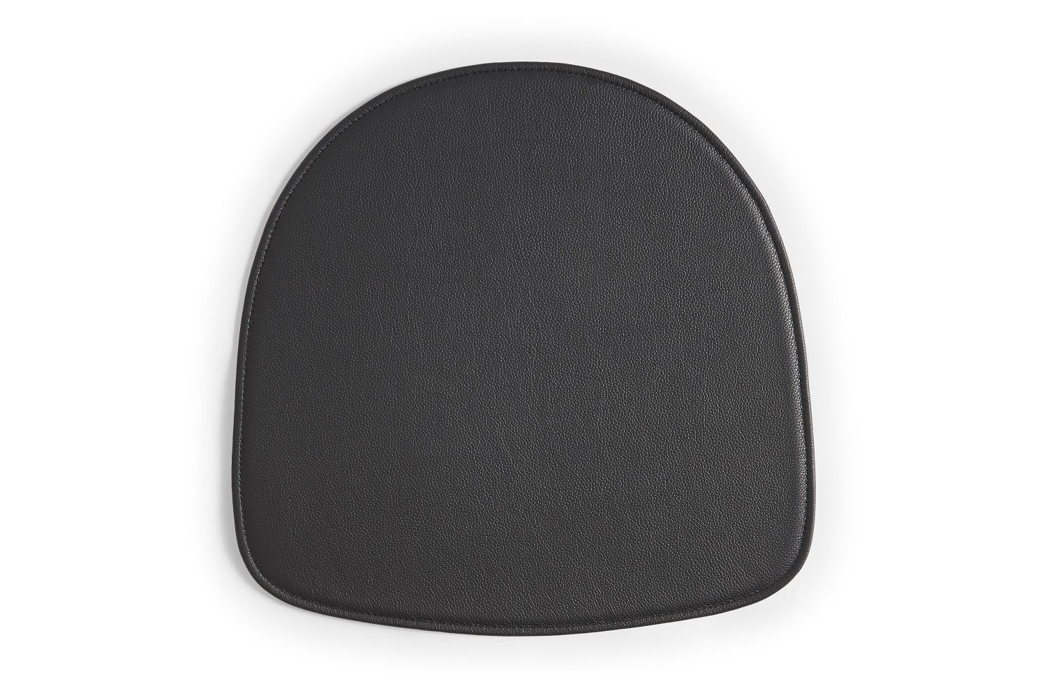 Schwarzes Seat Pad Sitzkissen für Hay About A Chair AAC Stuhl, Lederoptik, von oben.