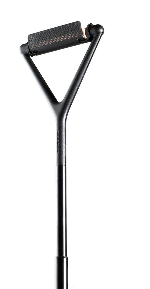 Schwarze D15 Lola Stehleuchte von Luceplan, moderne Bodenleuchte für Wohnzimmer und Büro.