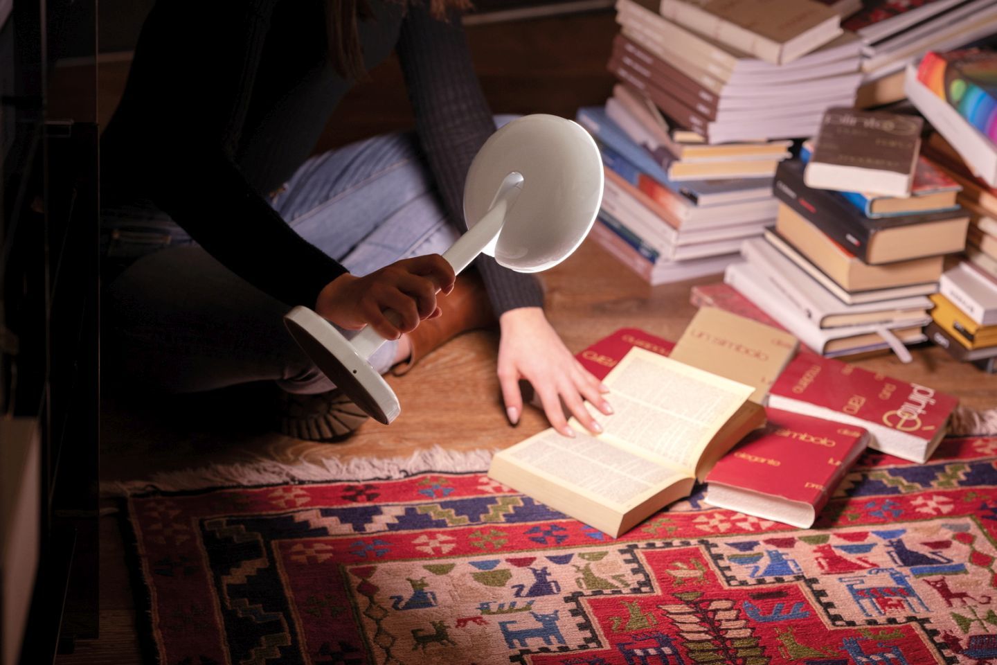 Cabriolette Tischleuchte schwarz Martinelli Luce