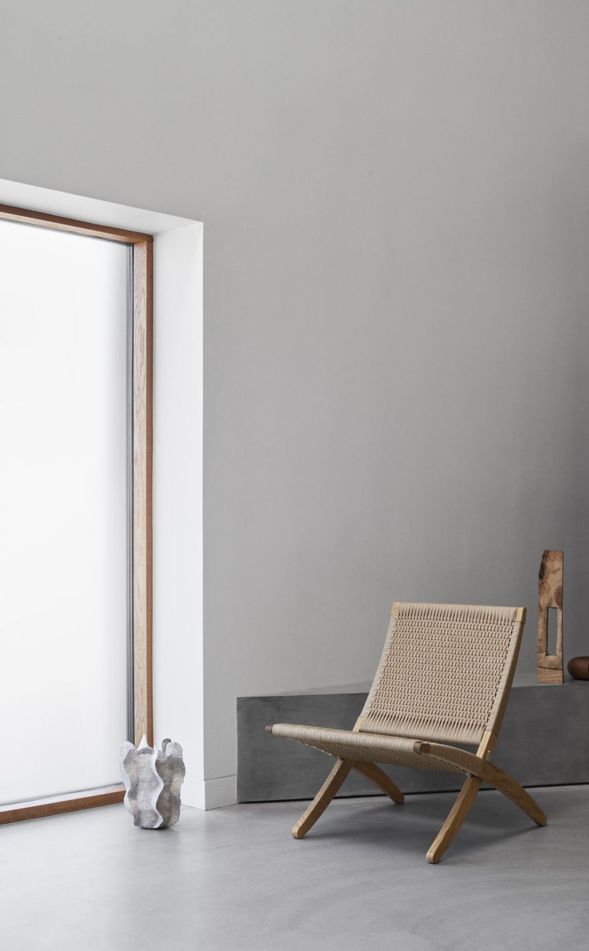 Cuba Paper Cord Sessel mit geölter Eiche von Carl Hansen, Papiergeflecht und minimalistischem Design.