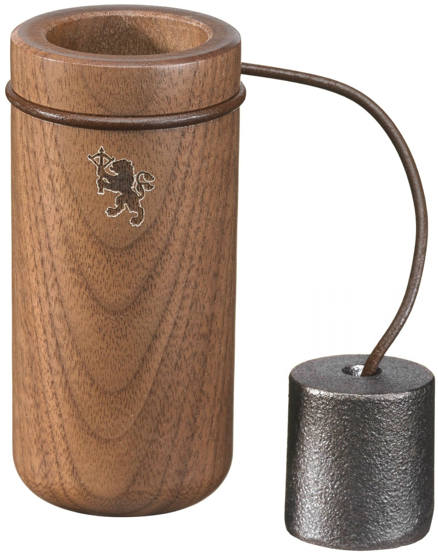 Booom Nussknacker Skeppshult: Nussknacker aus Holz mit Gusseisen-Gewicht, modernes Design für einfache Nuss-Knack-Funktion.