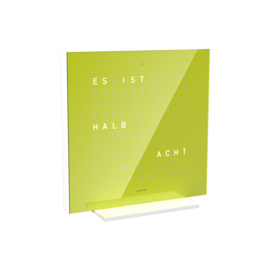 Earth 13.5 Pure Edition Tischuhr / Zeitobjekt Deutsch QLOCKTWO