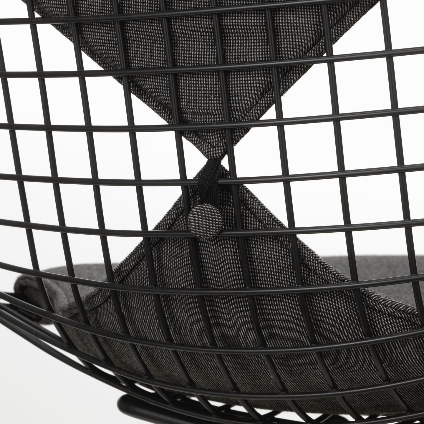 DKR-2 Wire Chair Stuhl mit Sitz und Rückenpolster Vitra