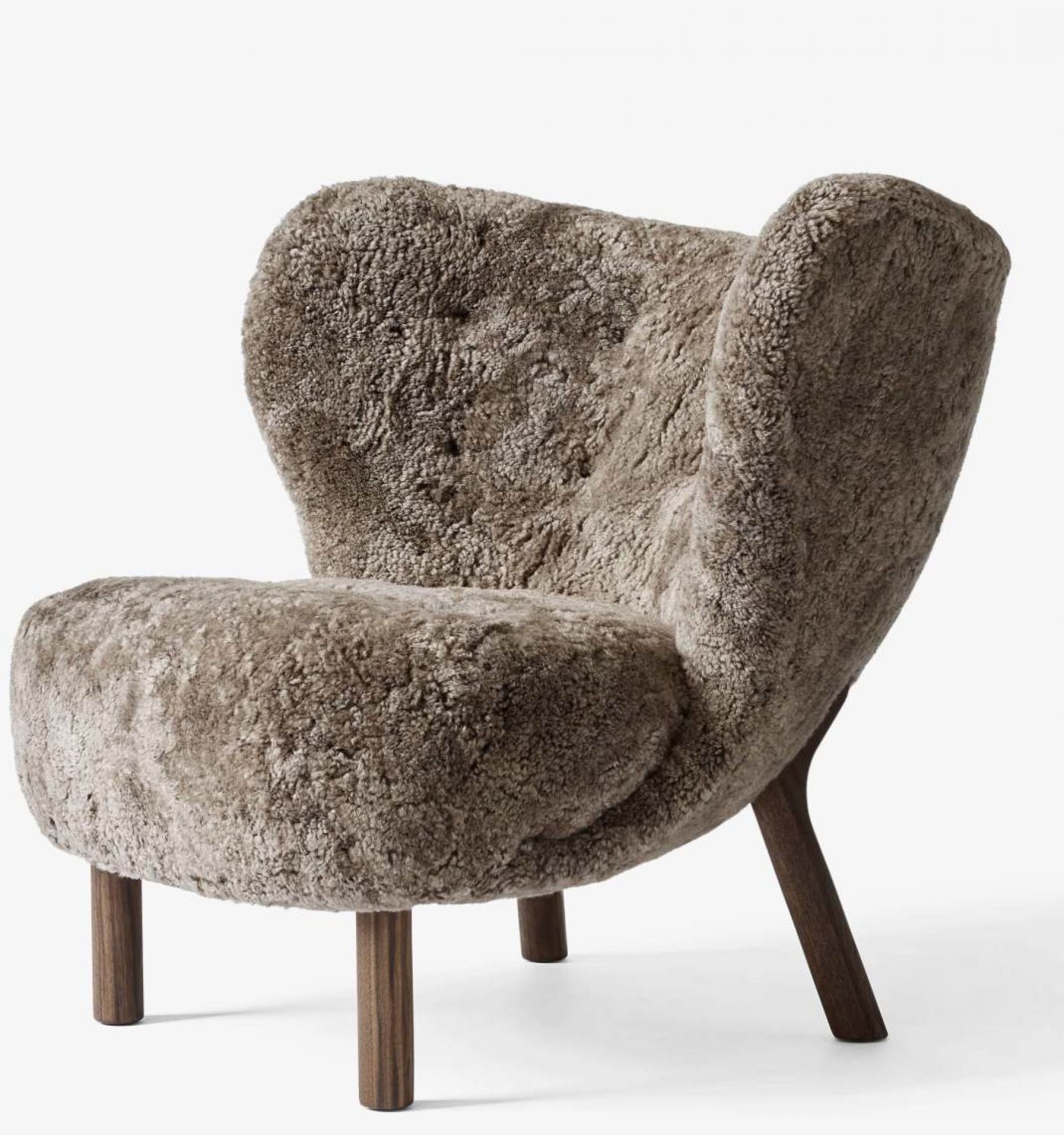 Little Petra VB1 Lounge Sessel Andtradition Walnuss  - Sahara - ohne Hocker