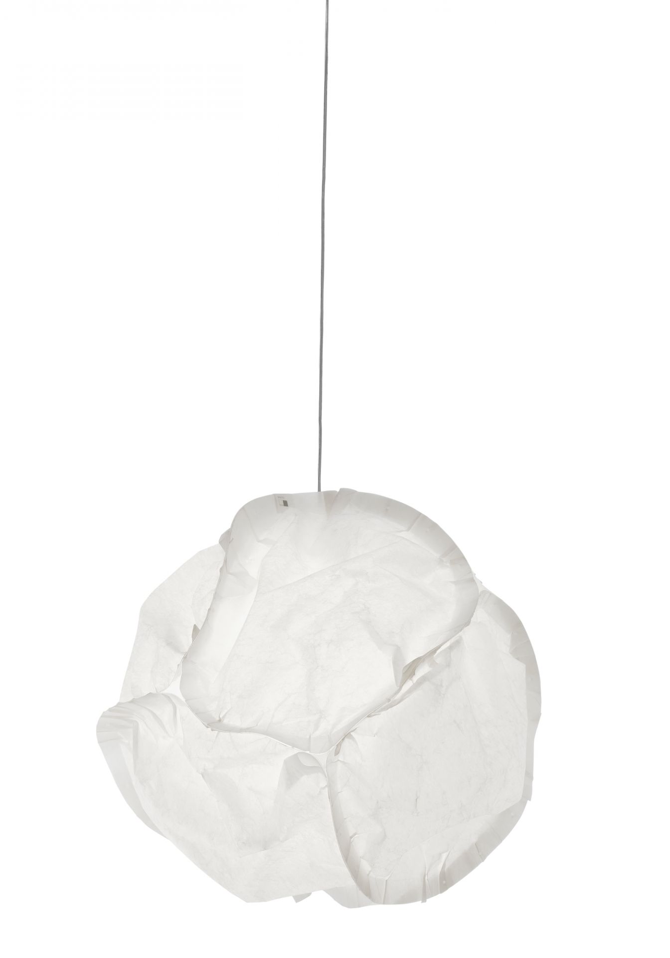 Weiße Cloud Pendelleuchte Belux Ø65, moderne Hängelampe für Wohnzimmer und Esszimmer.