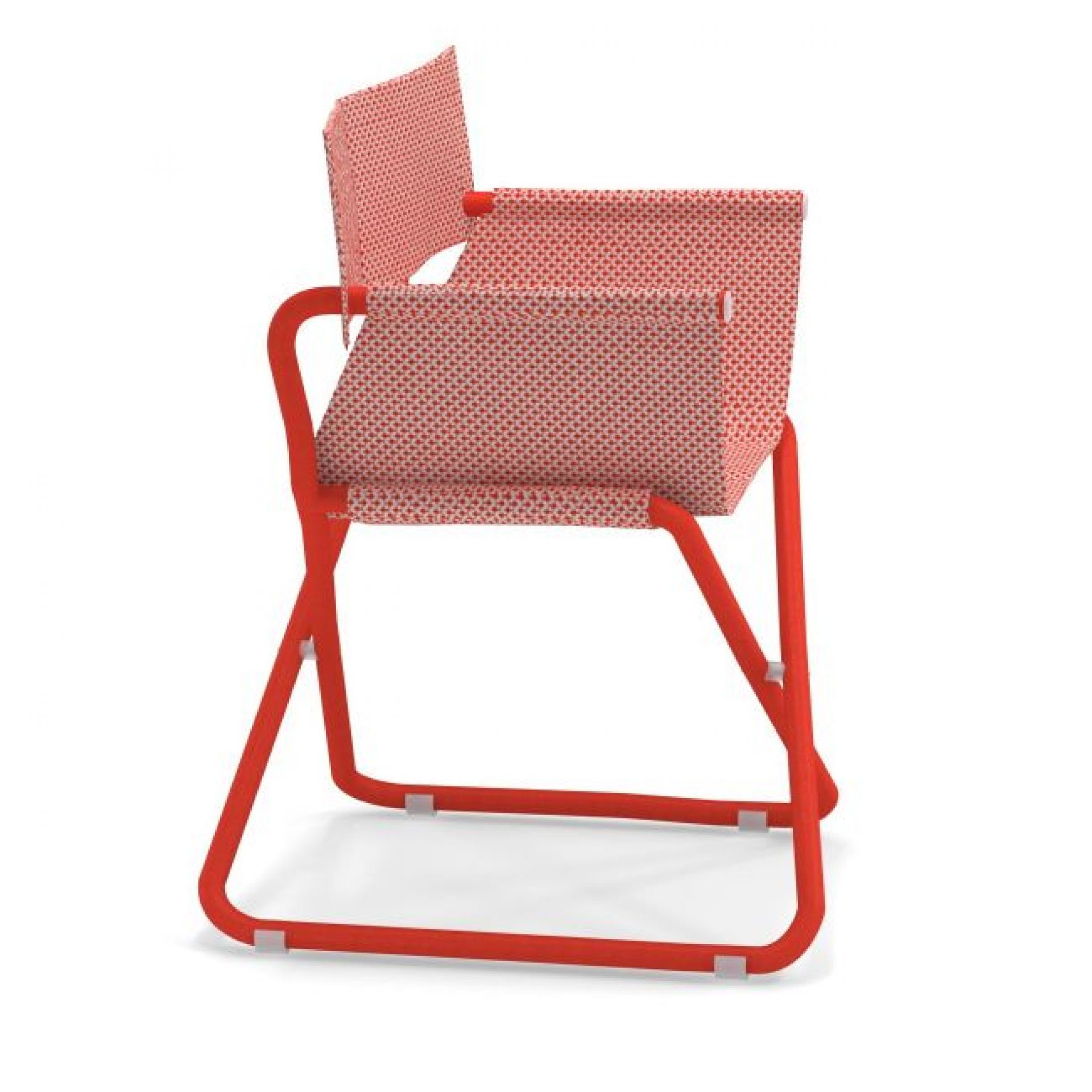 Snooze Regiestuhl Emu, indian braun-beige: Bequemer Gartenstuhl mit Armlehnen und Textilbespannung für den Außenbereich.