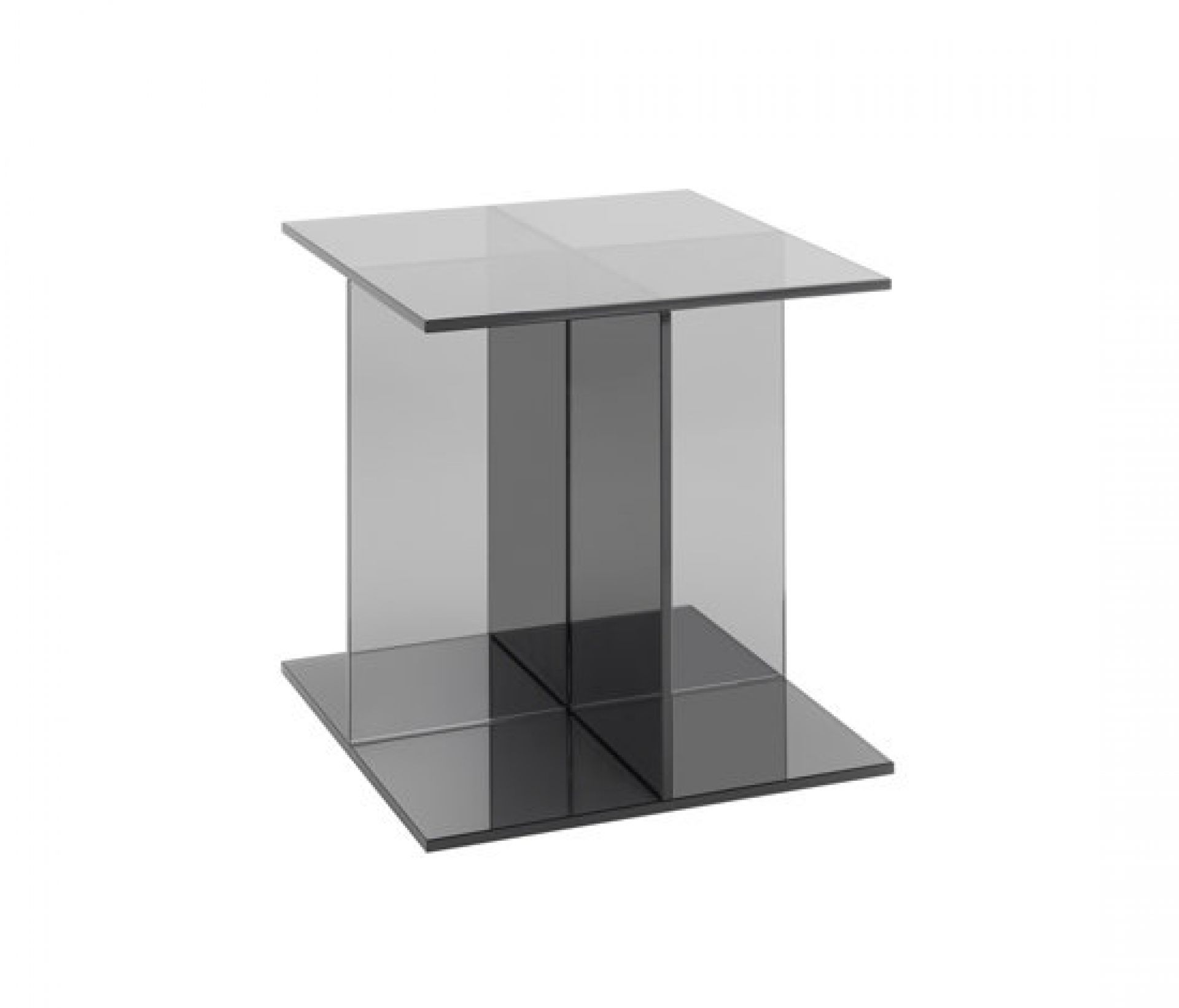 CT08 Vier Beistelltisch von Philipp Mainzer e15, moderner Glas Beistelltisch, quadratisch.
