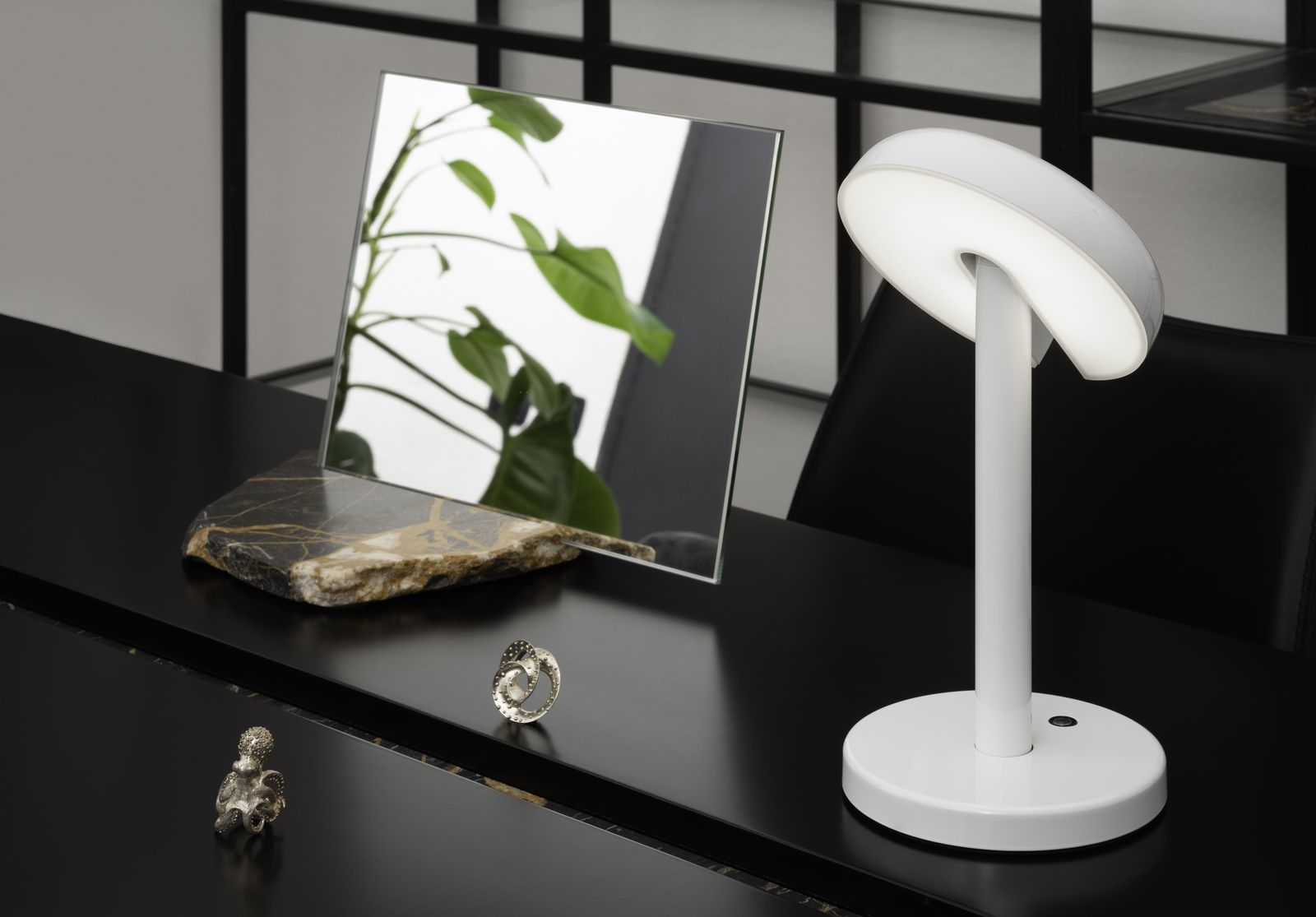 Cabriolette Tischleuchte schwarz Martinelli Luce