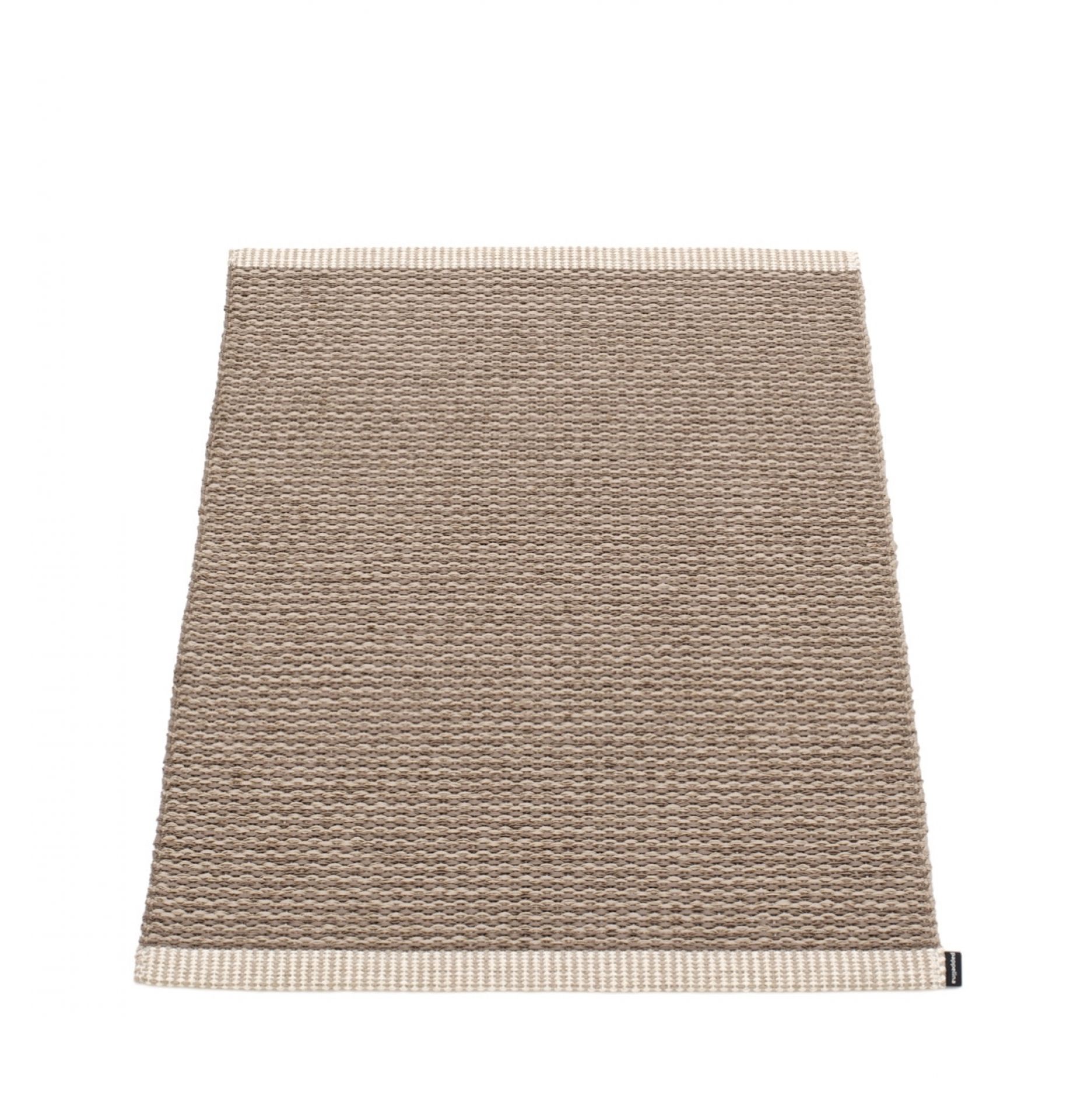 Pappelina Teppich Mono in Schlamm, 60x85 cm, Kunststoffteppich für Innen und Außen.