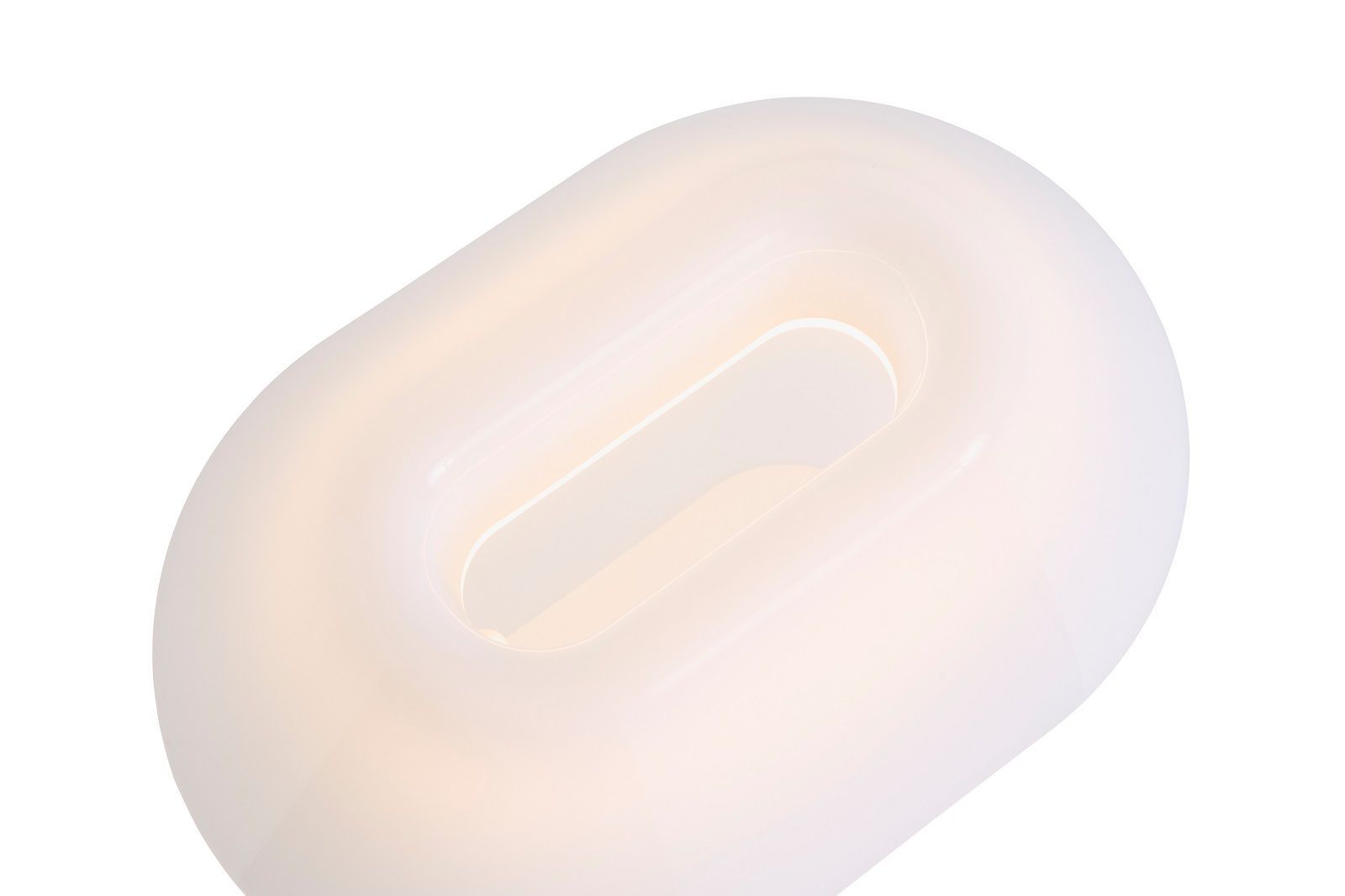 Weiße Drome Tischleuchte von Hay, moderne Lampe für Nachttisch oder Schreibtisch.