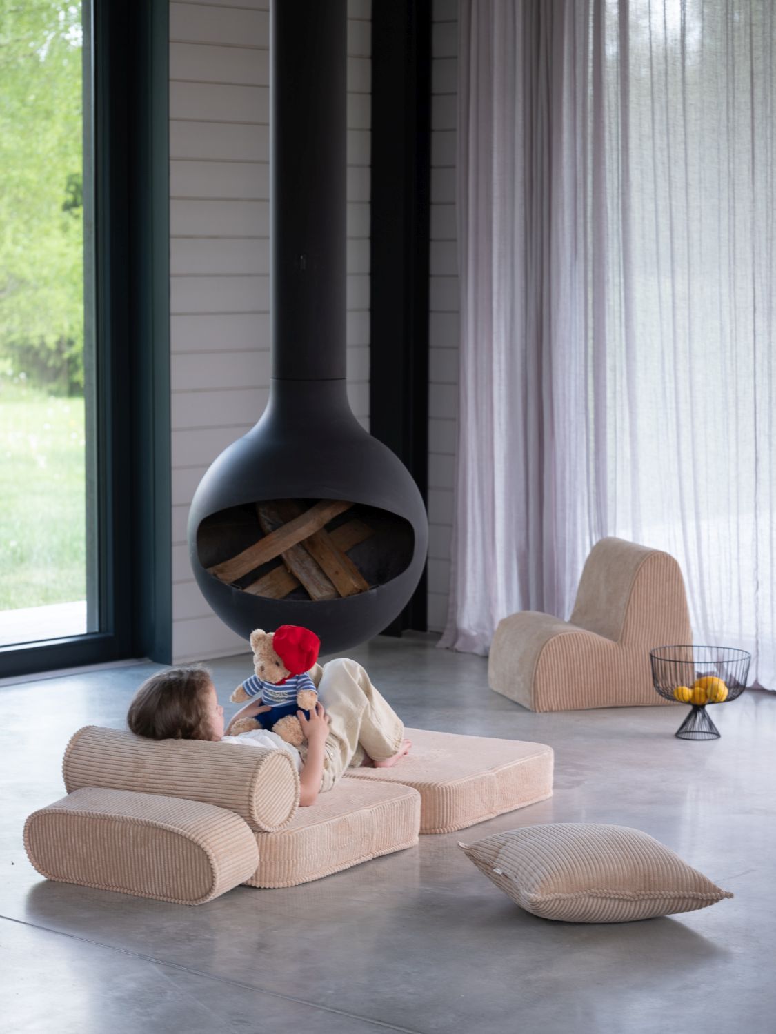 Kinderklappsessel Wigiwama Brauner Zucker