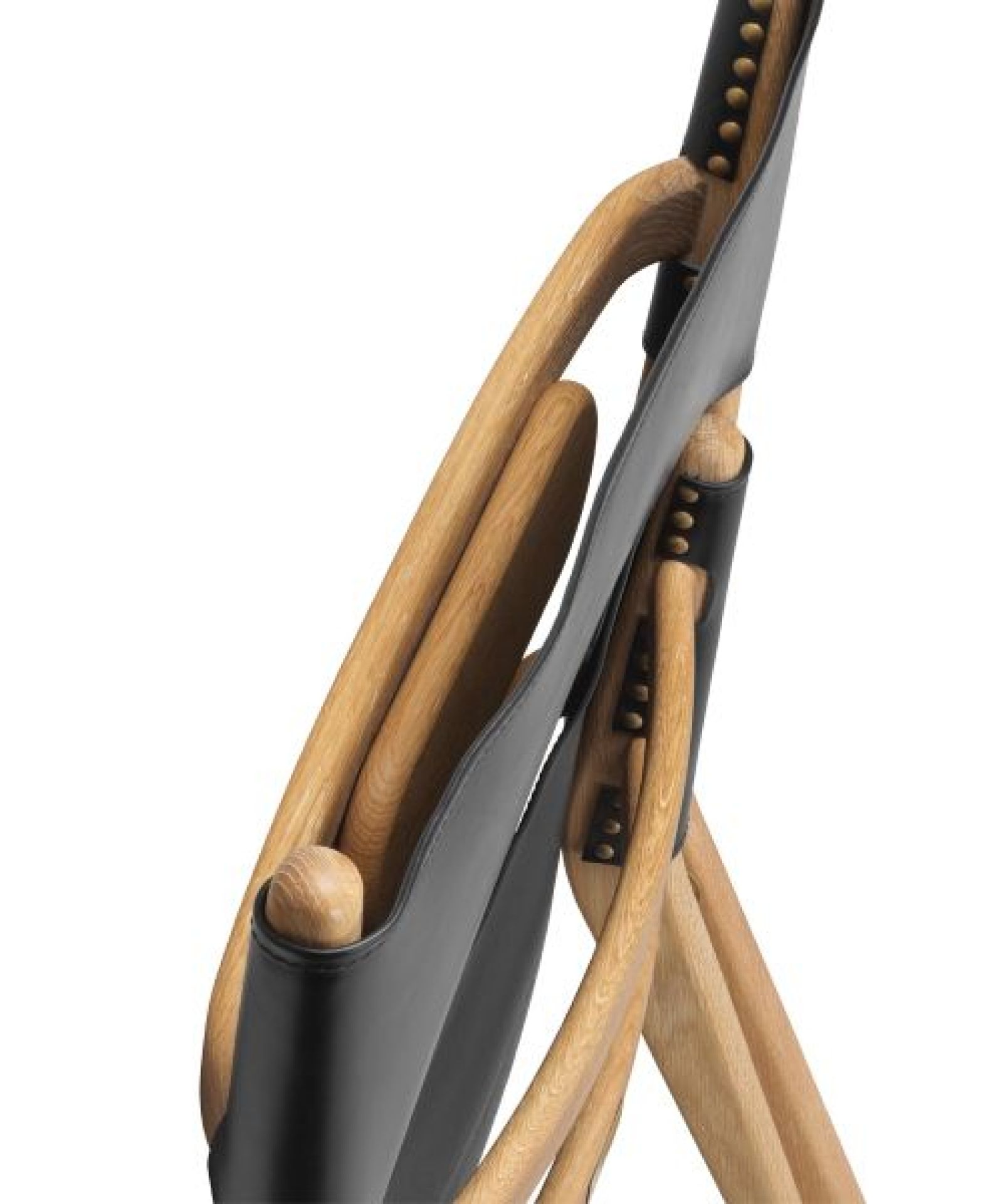 Saxe Chair Eiche geölt - Leder schwarz Audo